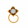 18KT (750) Yellow Gold and Diamond Nosepin for Women