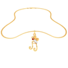 18KT Musical Note Butterfly Gold Pendant From Diamond Collection