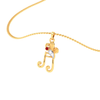 18KT Musical Note Butterfly Gold Pendant From Diamond Collection