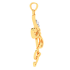 18KT Three Musical Note Gold Pendant From Diamond Collection