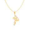 18KT Three Musical Note Gold Pendant From Diamond Collection