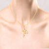 18KT Three Musical Note Gold Pendant From Diamond Collection