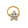 18KT (750) Yellow Gold and Diamond Nosepin for Women