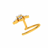 18KT (750) Yellow Gold and Diamond Nosepin for Women