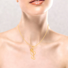 18KT Musical Note Microphone Gold Pendant From Online Exclusive Collection