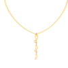 18KT Musical Note Drop Gold Pendant From Diamond Collection 