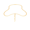 18KT Musical Note Drop Gold Pendant From Diamond Collection 