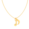 18KT Quaver Musical Note Gold Pendant From Online Exclusive Collection 