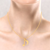 18KT Quaver Musical Note Gold Pendant From Online Exclusive Collection 