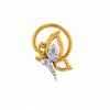 18KT (750) Yellow Gold and Diamond Nosepin for Women