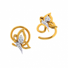 18KT (750) Yellow Gold and Diamond Nosepin for Women