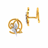 18KT (750) Yellow Gold and Diamond Nosepin for Women