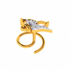 18KT (750) Yellow Gold and Diamond Nosepin for Women