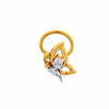 18KT (750) Yellow Gold and Diamond Nosepin for Women