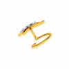 18KT (750) Yellow Gold and Diamond Nosepin for Women