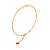 18KT Musical Note with Evil Eye Gold Braclet From Diamond Collection 