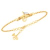 18KT Musical Note with Trumpet Gold Braclet From Diamond Collection 