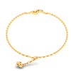 18KT Musical Note with Trumpet Gold Braclet From Diamond Collection 