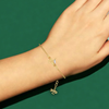 18KT Musical Note with Trumpet Gold Braclet From Diamond Collection 