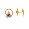 18KT (750) Yellow Gold and Diamond Nosepin for Women