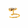 18KT (750) Yellow Gold and Diamond Nosepin for Women