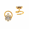 18KT (750) Yellow Gold and Diamond Nosepin for Women