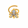 18KT (750) Yellow Gold and Diamond Nosepin for Women