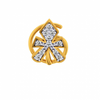 18KT (750) Yellow Gold and Diamond Nosepin for Women