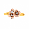 18KT (750) Yellow Gold and Diamond Ring for Women