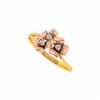 18KT (750) Yellow Gold and Diamond Ring for Women