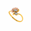 18KT (750) Yellow Gold and Diamond Ring for Women