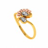 18KT (750) Yellow Gold and Diamond Ring for Women