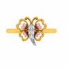 18KT (750) Yellow Gold and Diamond Ring for Women