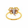 18KT (750) Yellow Gold and Diamond Ring for Women