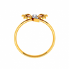 18KT (750) Yellow Gold and Diamond Ring for Women