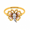 18KT (750) Yellow Gold and Diamond Ring for Women