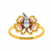 18KT (750) Yellow Gold and Diamond Ring for Women