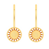 18KT Sun Shaped Gold Stud Earring From Online Exclusive  Collection 