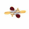 18KT (750) Yellow Gold and Diamond Ring for Women