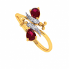 18KT (750) Yellow Gold and Diamond Ring for Women