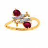 18KT (750) Yellow Gold and Diamond Ring for Women