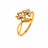 18KT (750) Yellow Gold and Diamond Ring for Women