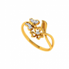 18KT (750) Yellow Gold and Diamond Ring for Women