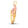 18K fish bowl shaped Gold Pendant with a rose gold cat on top from Online Exclusive Collection