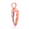 18K sleek and sophisticated rose gold diamond pendant from the Diamond Collection