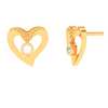 18K heart shaped diamond earrings from the Diamond Collection 