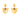 18K Book-shaped Gold & Diamond Drop Earrings from Diamond Collection