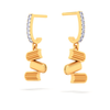 18K Diamond & Gold Drop Earrings with three books from Diamond Collection