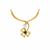 18KT (750) Yellow Gold and Diamond Pendant for Women