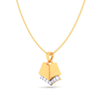 18K open book shape diamond pendant from Diamond Collection 